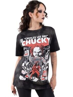 Killstar x Chucky Charles Lee Ray T-Shirt Tee Unisex Women's Men's Size S NEW